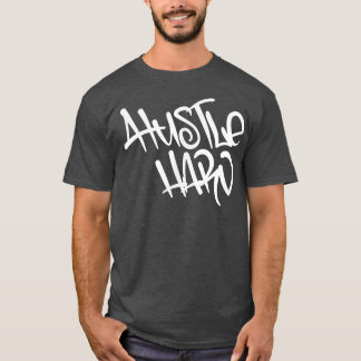 Mens HUSTLE Gym Fitness Workout Bodybuilding Motiv T-Shirt