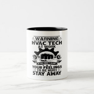 Mens Hvac Technician Cooling Professional Hvac Tec Two-Tone Coffee Mug