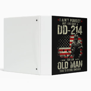 Mens I Ain't Perfect I Do Have A DD-214 Veteran Binder