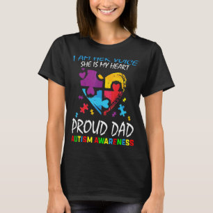 Mens I Am Her Voice My Heart Daughter Autism Aware T-Shirt