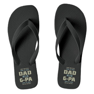 Mens I Have Two Titles Dad and G-Pa Flip Flops