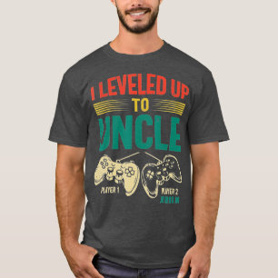 Mens I Leveled Up To Uncle 2023 New Uncle Promote T-Shirt