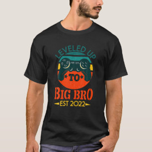 Mens I Levelled Up To Big Brother Est. 2022 Promot T-Shirt