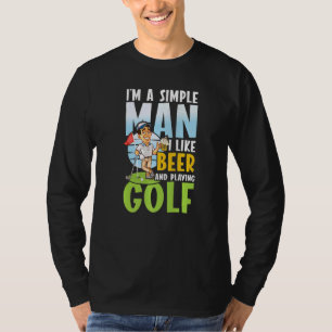 Mens I Like Beer And Playing Golf Pro Sport T-Shirt