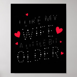Mens I Like My Wife A Little Bit Older Premium Tri Poster