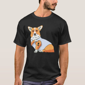 Mens I Love Dad Tattoo Funny Corgi Dog Father's Da T-Shirt
