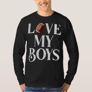 Mens I Love My Boys American Football Dad Father' T-Shirt