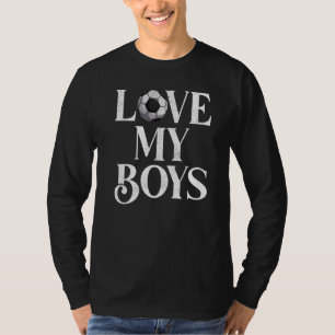 Mens I Love My Boys Football Football Dad Father' T-Shirt