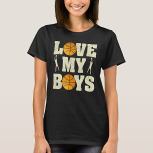 Mens I Love My Boys Netball  Father's Day Netball  T-Shirt