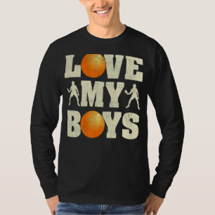 Mens I Love My Boys Table Tennis Dad Father's Day T-Shirt