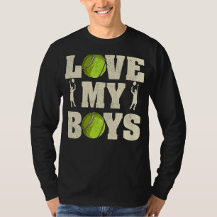 Mens I Love My Boys Tennis Father's Day Tennis Da T-Shirt