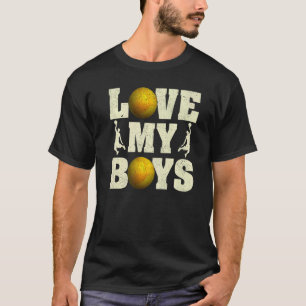 Mens I Love My Boys Volleyball Father's Day Volle T-Shirt