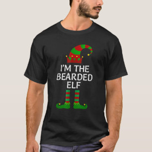 Mens I m The Bearded Elf Matching Group Family Cos T-Shirt