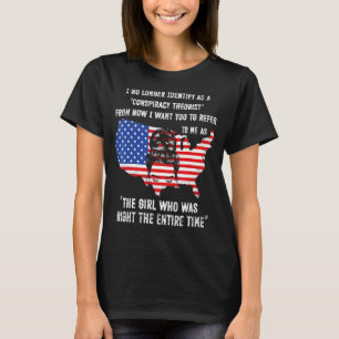 Mens I No Longer Identify As A Conspiracy Theorist T-Shirt