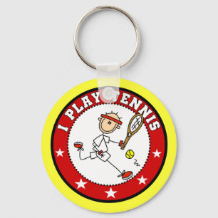 Mens I Play Tennis Tshirts and Gifts Keychain