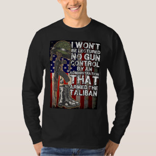 Mens I Won't Be Lectured On Gun Control By An Admi T-Shirt
