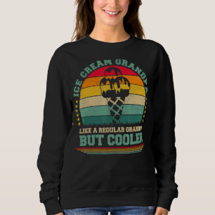 Mens Ice Cream   Vintage Ice Cream Grandpa Father' Sweatshirt