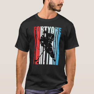 Mens Ice Hockey 41st Birthday Player Motivational  T-Shirt