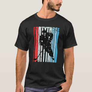 Mens Ice Hockey 43rd Birthday Player Motivational  T-Shirt