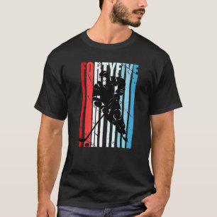 Mens Ice Hockey 45th Birthday Player Motivational  T-Shirt