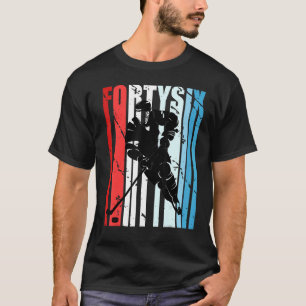 Mens Ice Hockey 46th Birthday Player Motivational  T-Shirt