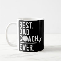 Mens Ice Hockey Best Dad Coach Ever Daddy