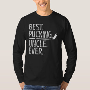 Mens Ice Hockey Best Pucking Uncle Ever Hockey Unc T-Shirt