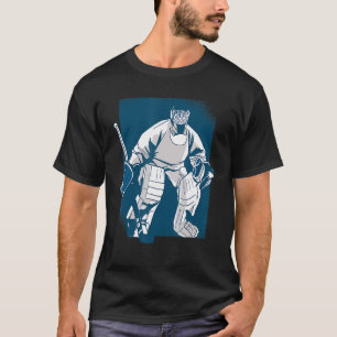 Mens Ice Hockey Player Hockey Coach Grandpa Papa F T-Shirt