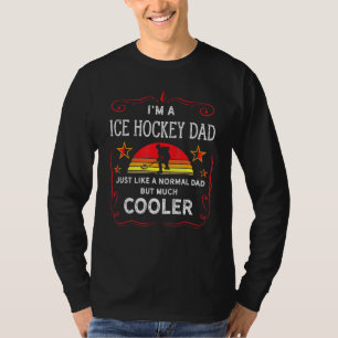 Mens Ice Hockey Winter Sports Icehockey Dad Retro T-Shirt