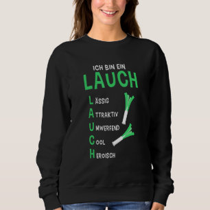 Mens Ich Bin Ein Lauch Kraftsport Bodybuilding Gy Sweatshirt