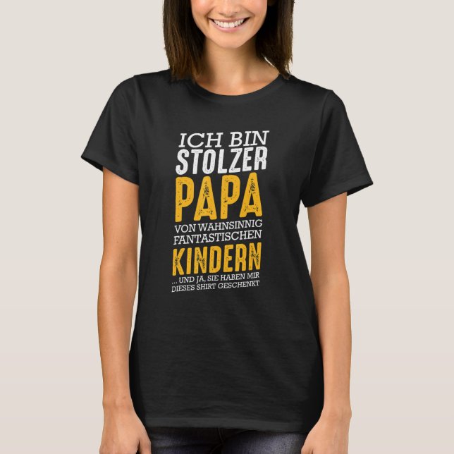Mens Ich Bin Stolzer Papa Von Fantastische Kinder  T-Shirt (Front)