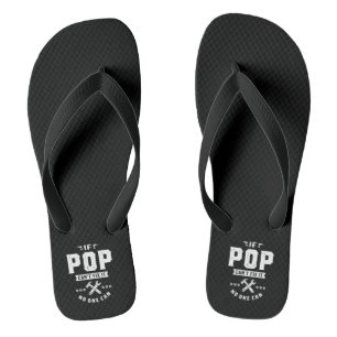 Mens If Pop Cant Fix It No One Can Gift Father's D Flip Flops