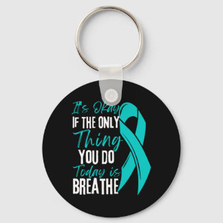 Mens If The Only Thing Do Is Breathe Performance Keychain