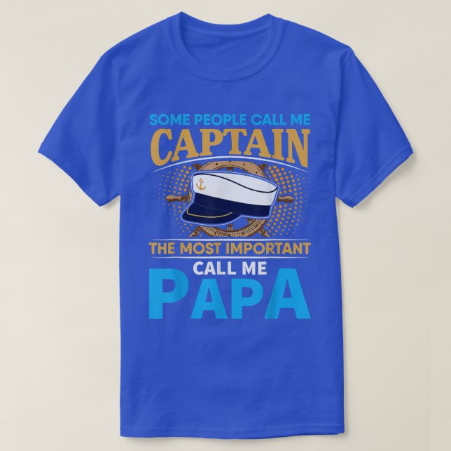 Mens Im A Boating Papa For Grandpa Funny Boat  T-Shirt (Design Front)