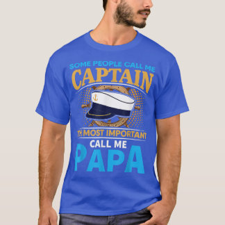 Mens Im A Boating Papa For Grandpa Funny Boat T-Shirt