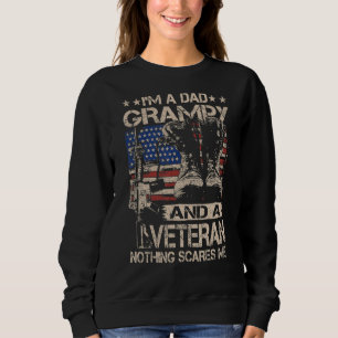 Mens I'm A Dad Grampy And A Veteran Grampy Father Sweatshirt