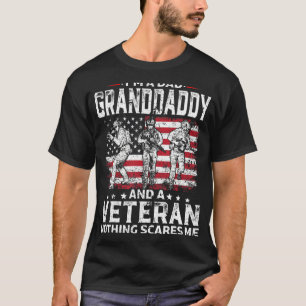 Mens I'm A Dad Granddaddy  Veteran Father's Day T-Shirt