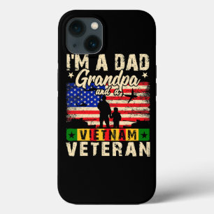 Mens Im a Dad Grandpa And a Vietnam Veteran Dad Fa iPhone 13 Case