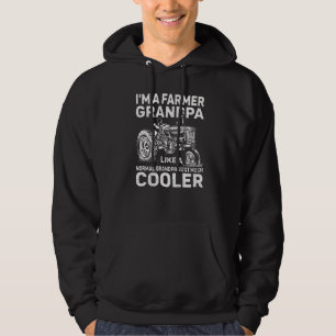 Mens Im A Farmer Grandpa Like A Normal Grandpa Fa Hoodie
