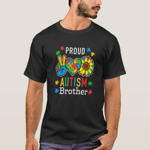 Mens I'm A Proud Autism Brother Autism Awareness 1 T-Shirt