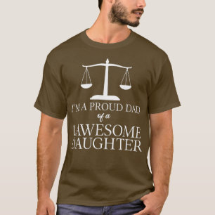 Mens Im A Proud Dad Of A Lawesome Daughter Dad T-Shirt