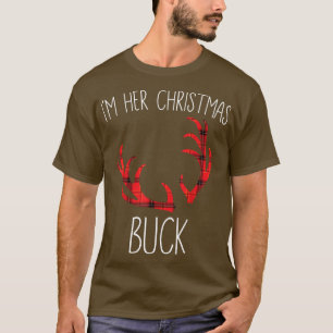 Mens I'm Her Christmas Buck Ugly Funny Christmas S T-Shirt