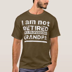 Mens Im Not Retired Im A Professional Grandpa Gift T-Shirt