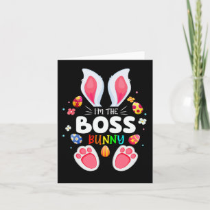 Mens I'm The Papa Bunny Matching Family Easter Par Card