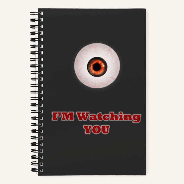 Men's I'm Watching You Funny Notebook & Journal (Front)