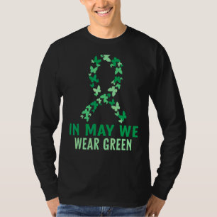 Mens In May We Wear Green Mental Health Awareness  T-Shirt