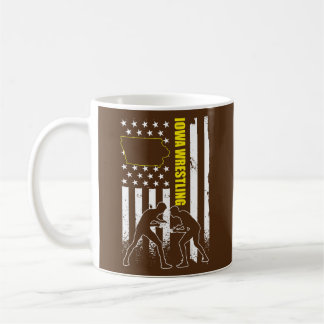 Mens Iowa Wrestling Apparel USA Iowa Wrestler Coffee Mug