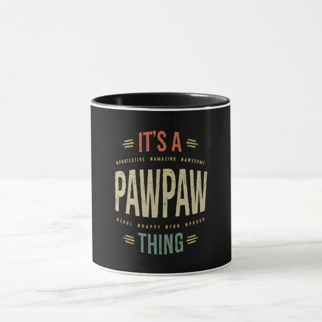 Mens It's a PawPaw Thing Grandpa Father Gift Mug (Center)