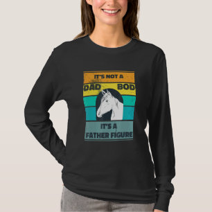 Mens Its Not A Dad Bod Its A Father Figure Horse V T-Shirt
