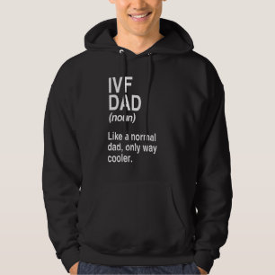 Mens ivf dad definition ivf couple pregnancy annou hoodie